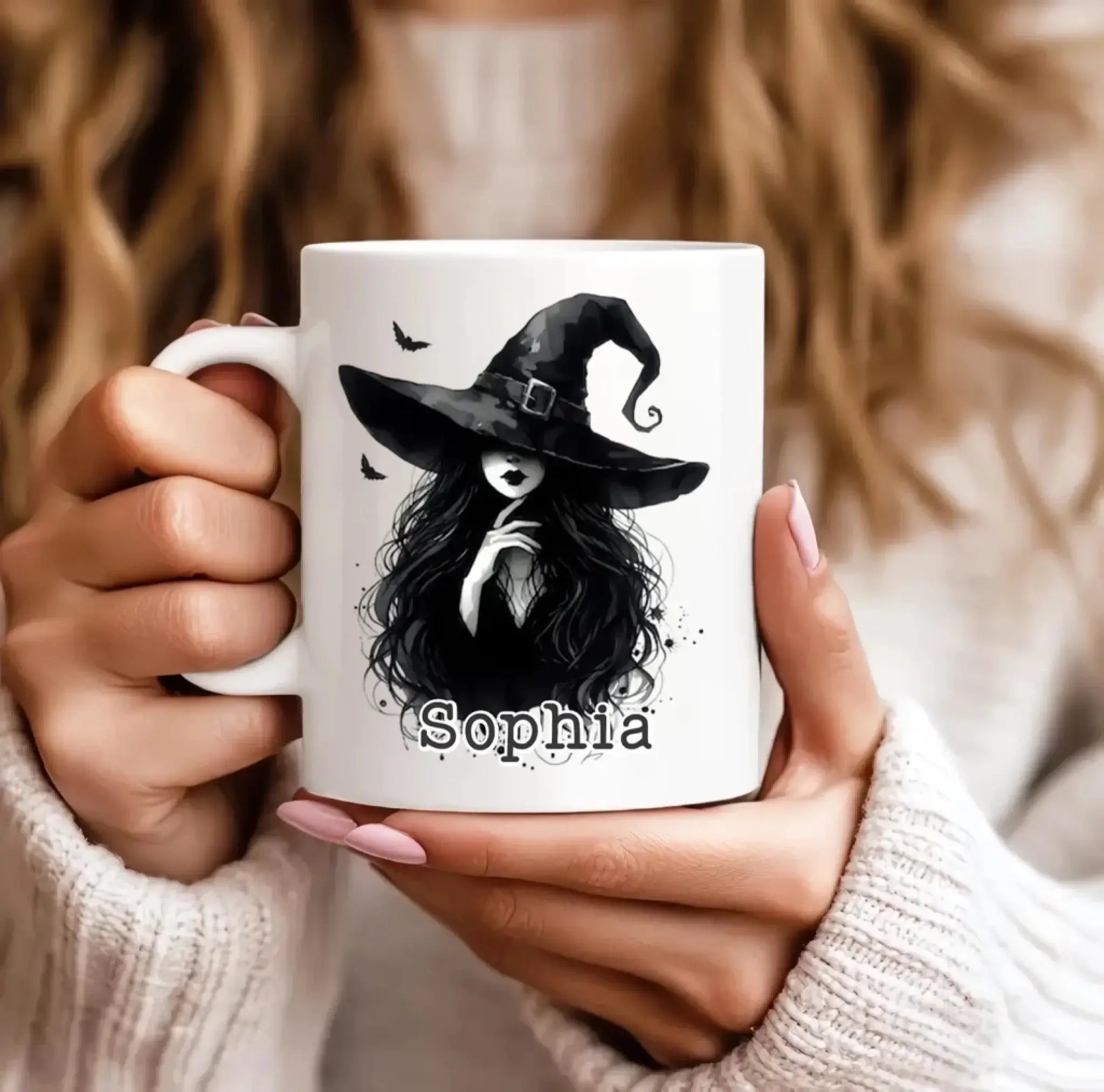 4. Am I a Witch Personalized Halloween Mug