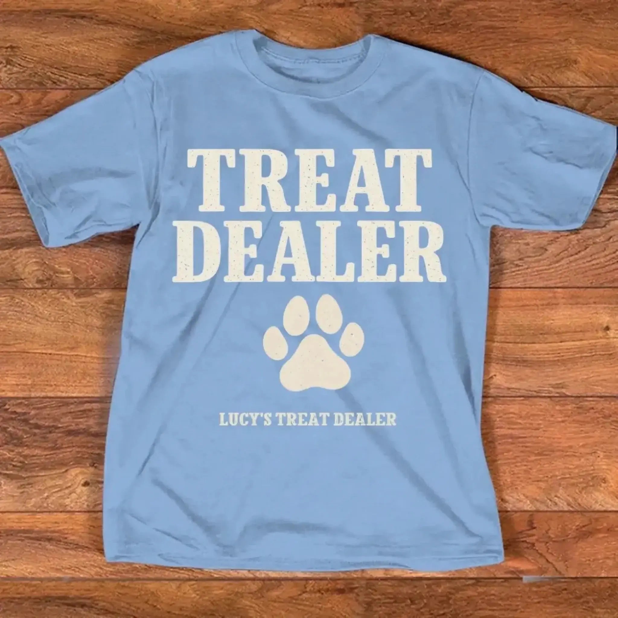 4. Personalized Treat Dealer Shirt — Unique Gift for Pet Owners & Trainers