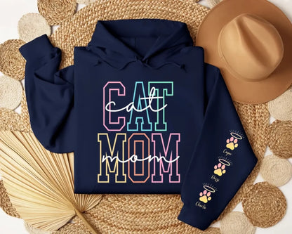 5. Colorful Dog-Cat Mom Sweatshirt — Cute Pastel Pet Lover Gift