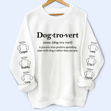 5. Dogtrovert, Cattrovert Sweatshirt - Personalized Dog, Cat Lover Gift