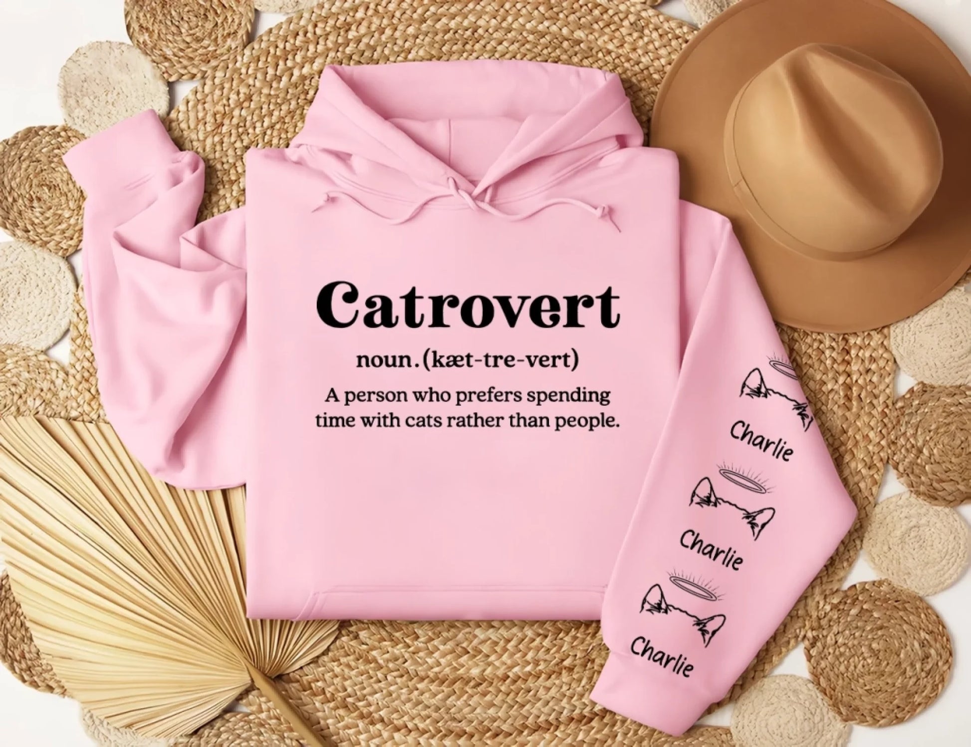 1. Dogtrovert, Cattrovert Sweatshirt - Personalized Dog, Cat Lover Gift