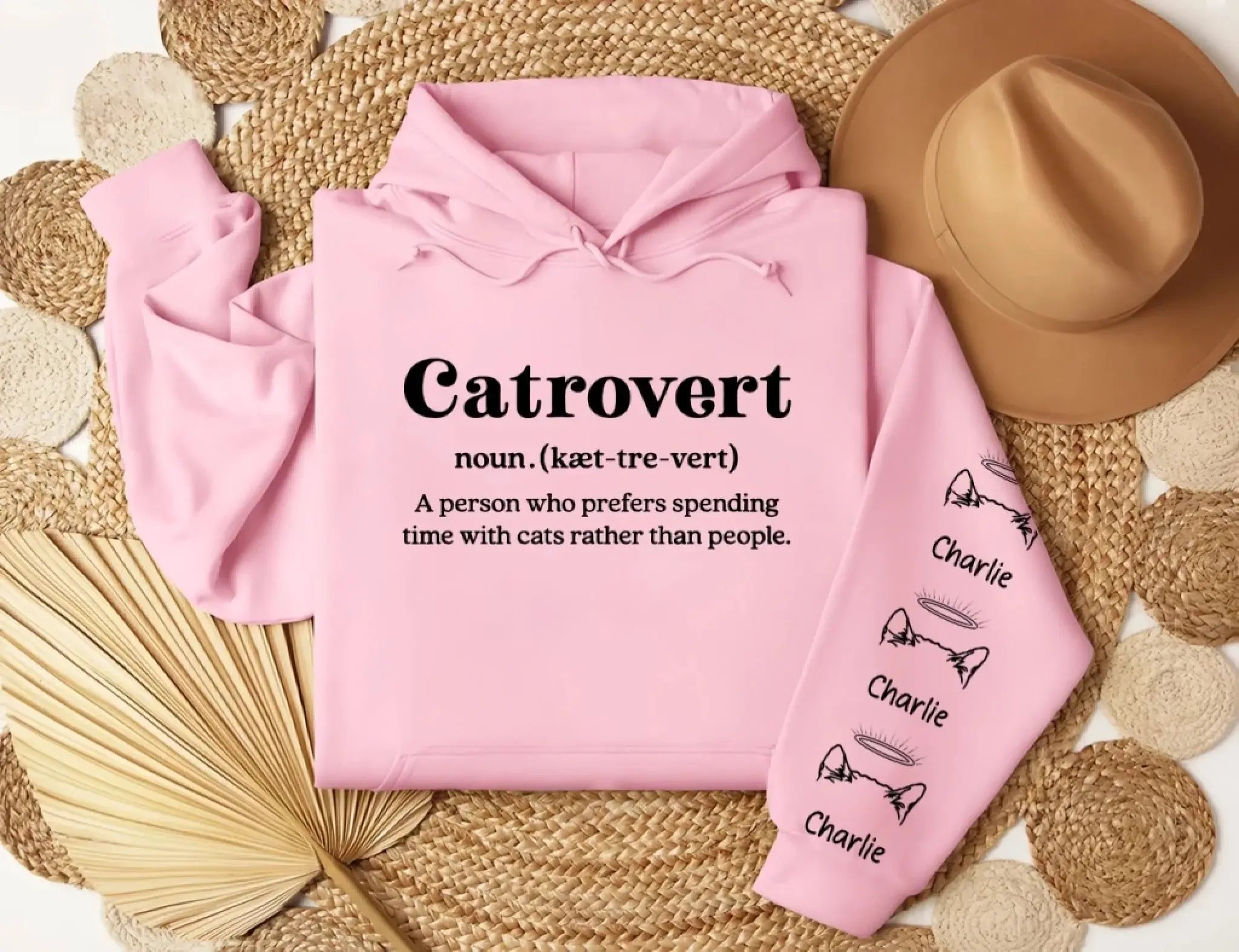 1. Dogtrovert, Cattrovert Sweatshirt - Personalized Dog, Cat Lover Gift