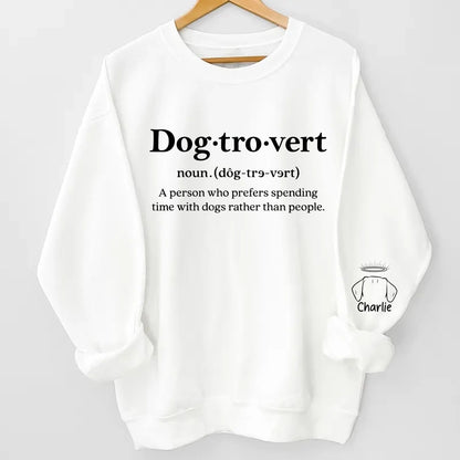 Dogtrovert, Cattrovert Sweatshirt - Personalized Dog, Cat Lover Gift