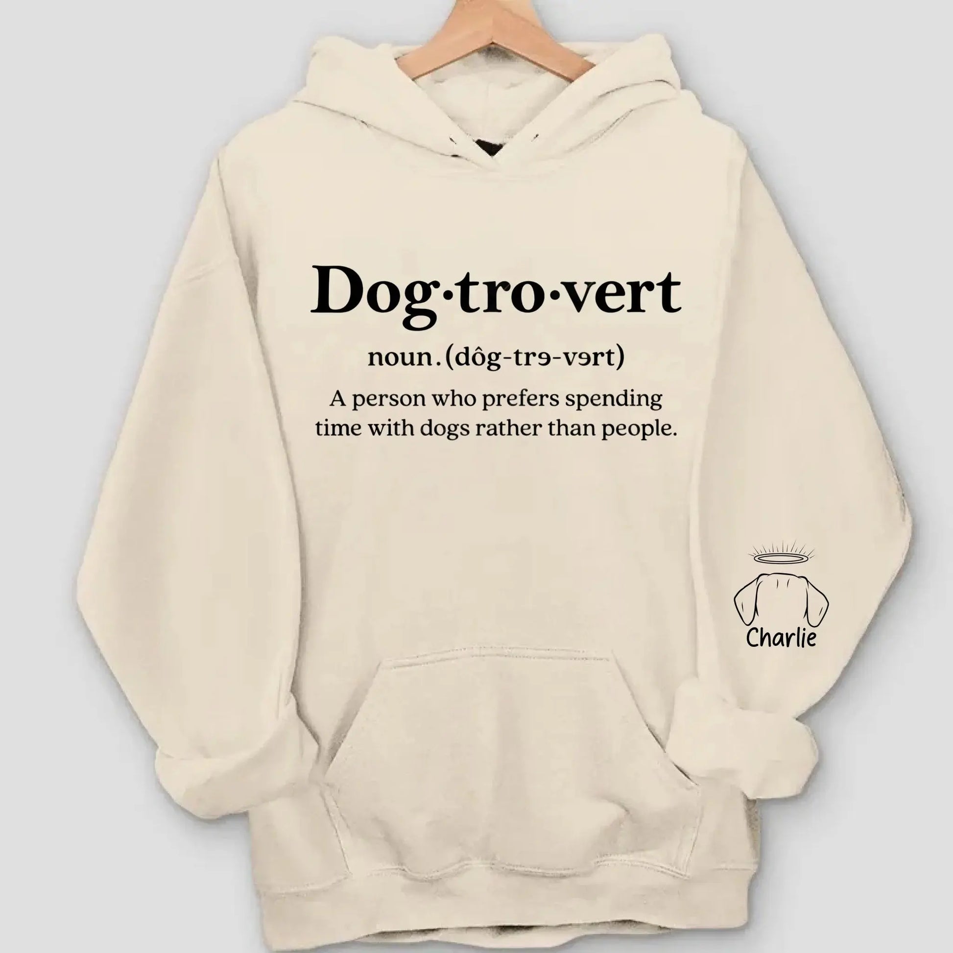 Dogtrovert, Cattrovert Sweatshirt - Personalized Dog, Cat Lover Gift Duconspace