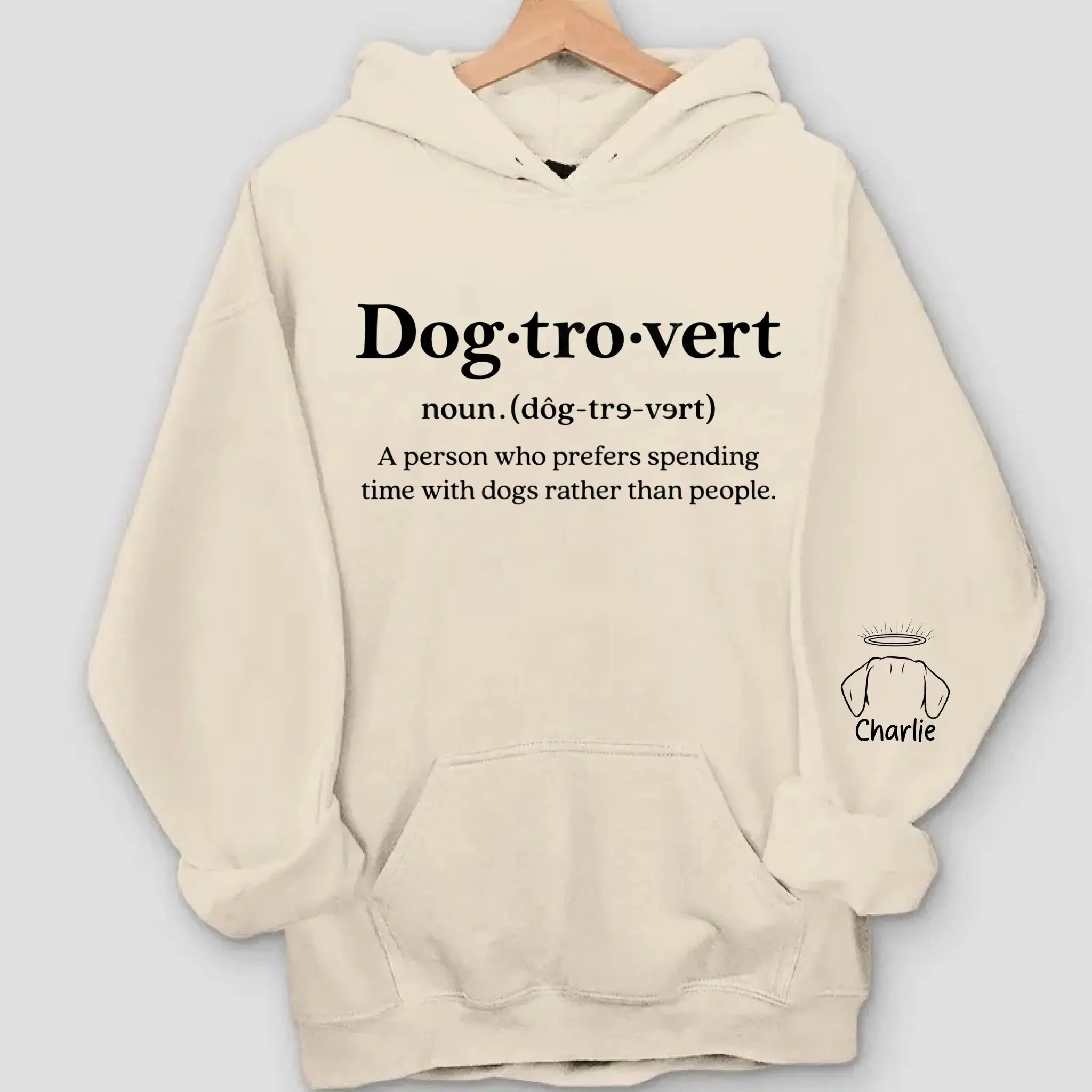 Dogtrovert, Cattrovert Sweatshirt - Personalized Dog, Cat Lover Gift Duconspace