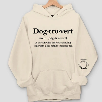 Dogtrovert, Cattrovert Sweatshirt - Personalized Dog, Cat Lover Gift