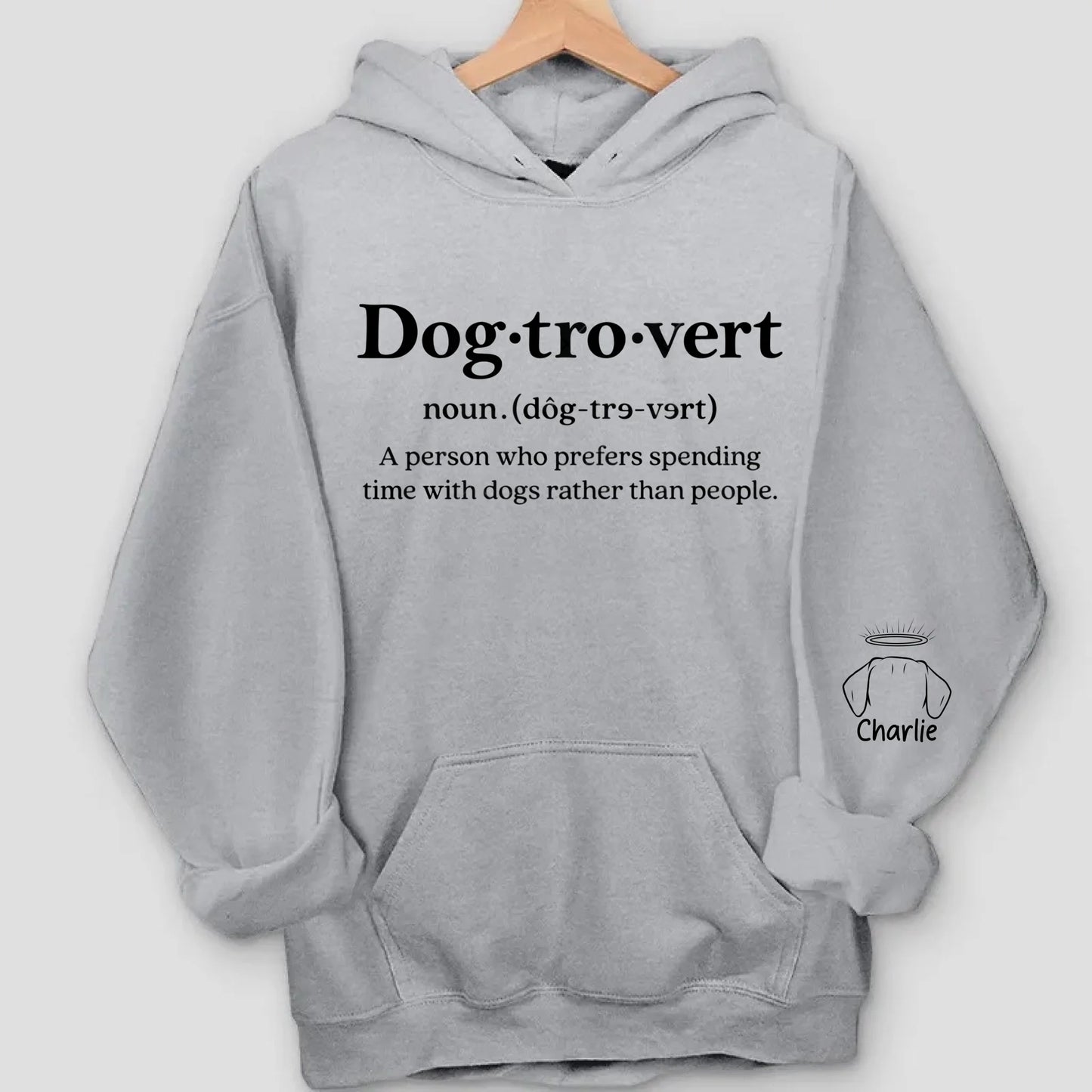 Dogtrovert, Cattrovert Sweatshirt - Personalized Dog, Cat Lover Gift