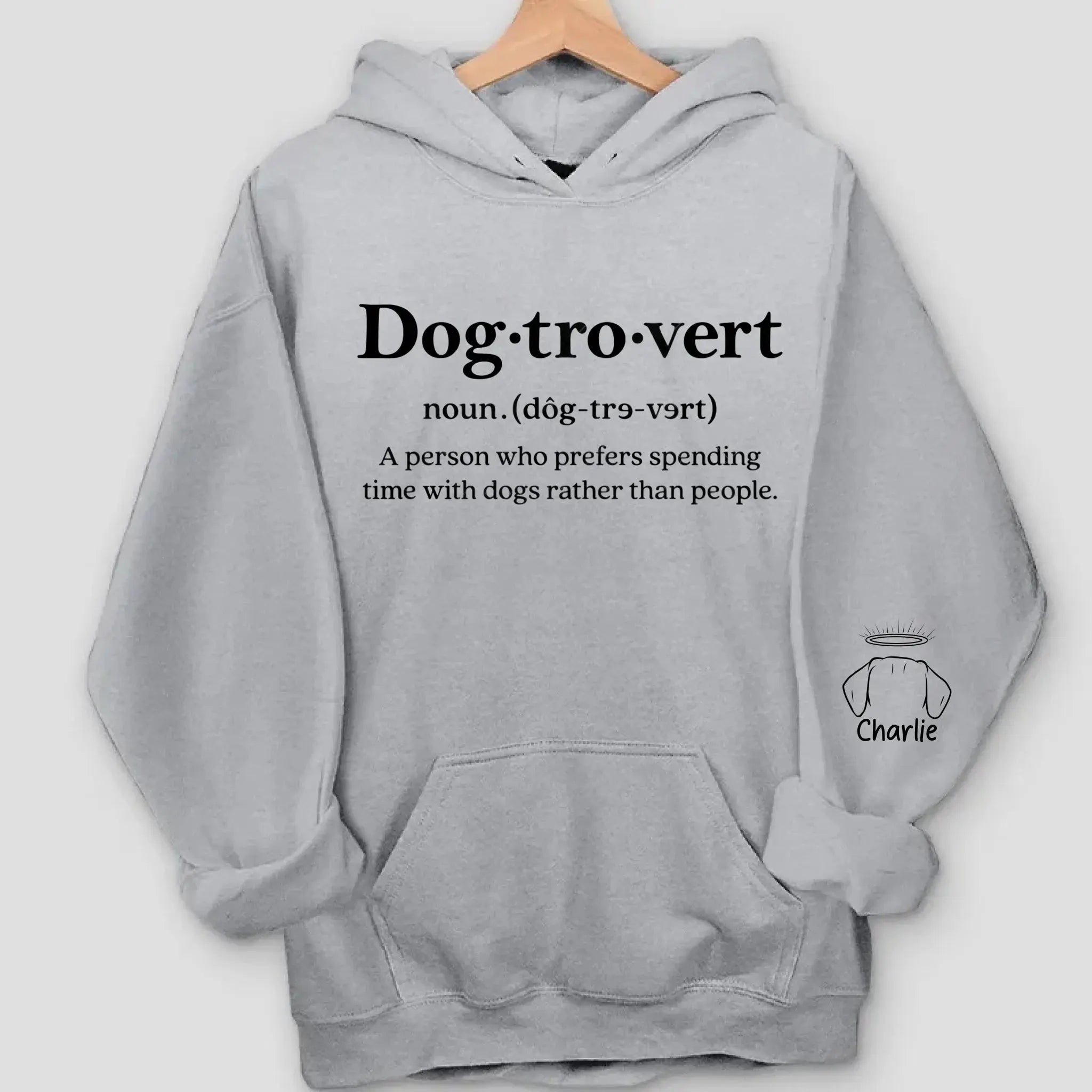 Dogtrovert, Cattrovert Sweatshirt - Personalized Dog, Cat Lover Gift Duconspace