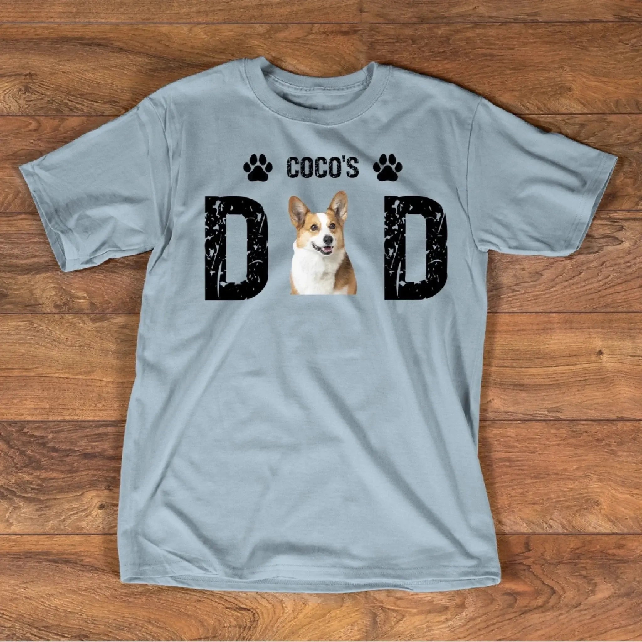 4. Custom Dog Photo Shirt - Personalized Dog Dad Gift