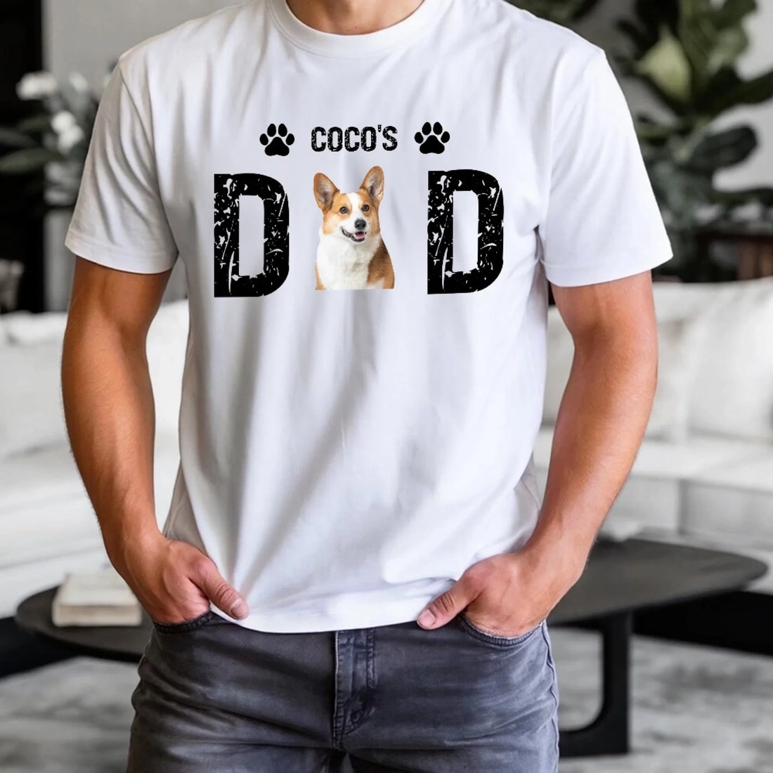 6. Custom Dog Photo Shirt - Personalized Dog Dad Gift