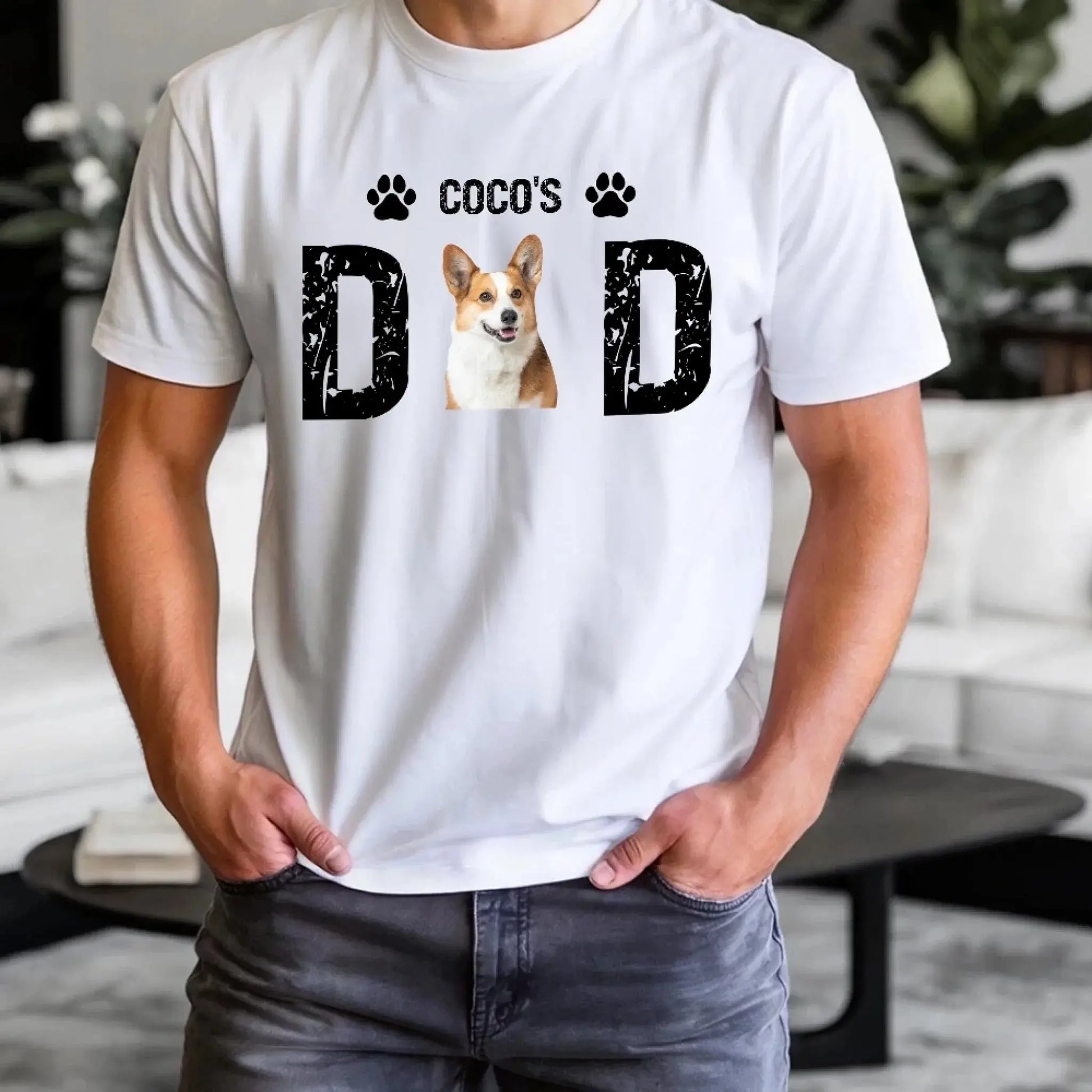 8. Custom Dog Photo Shirt - Personalized Dog Dad Gift