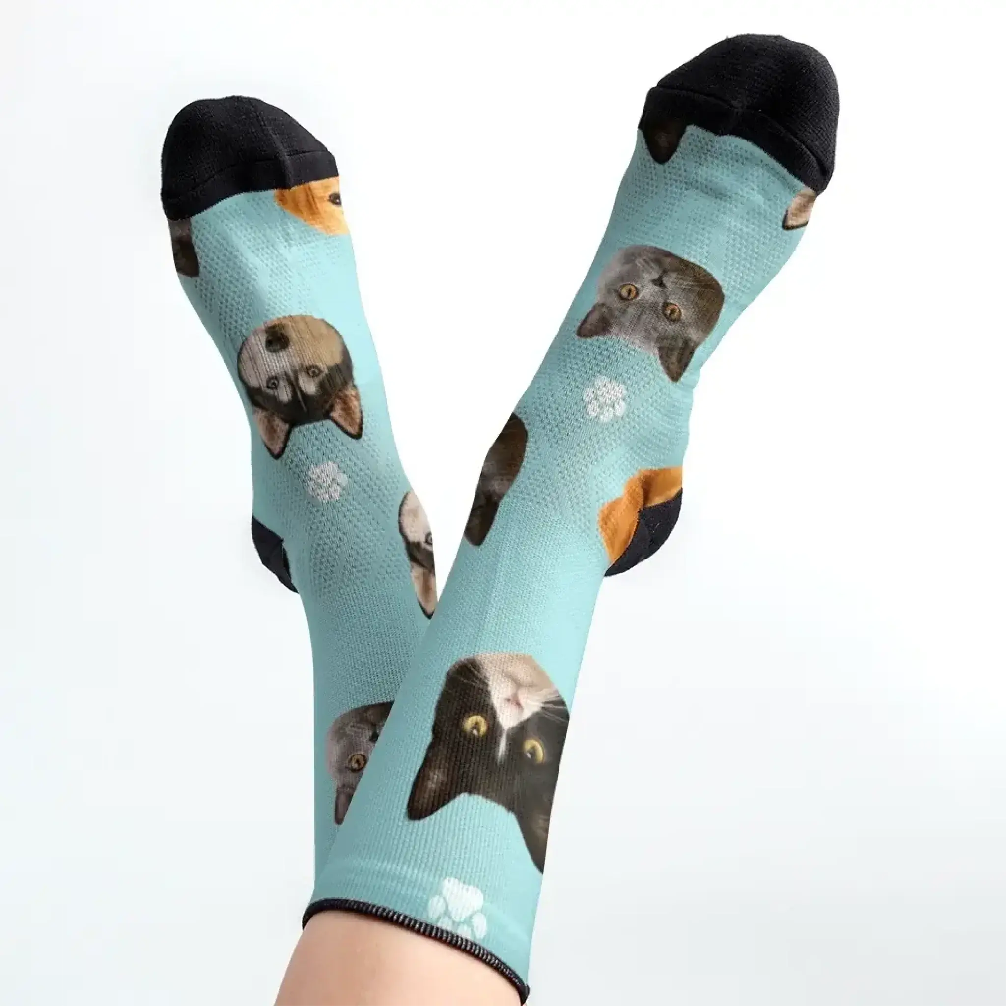4. Custom Pet Face Socks – Personalized Pet Lover Gift