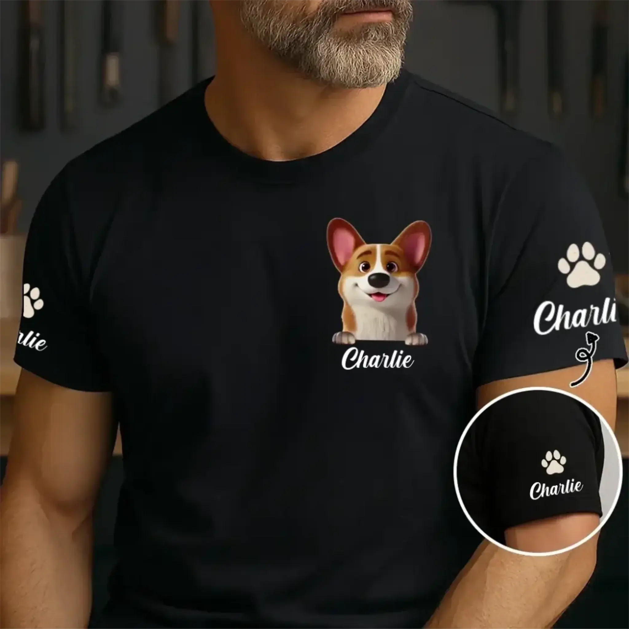 1. Custom Pet Shirt – Personalized Name Gift for Men