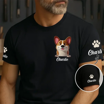 1. Custom Pet Shirt – Personalized Name Gift for Men