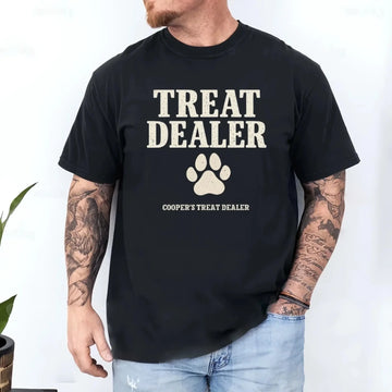 1. Personalized Treat Dealer Shirt — Unique Gift for Pet Owners & Trainers