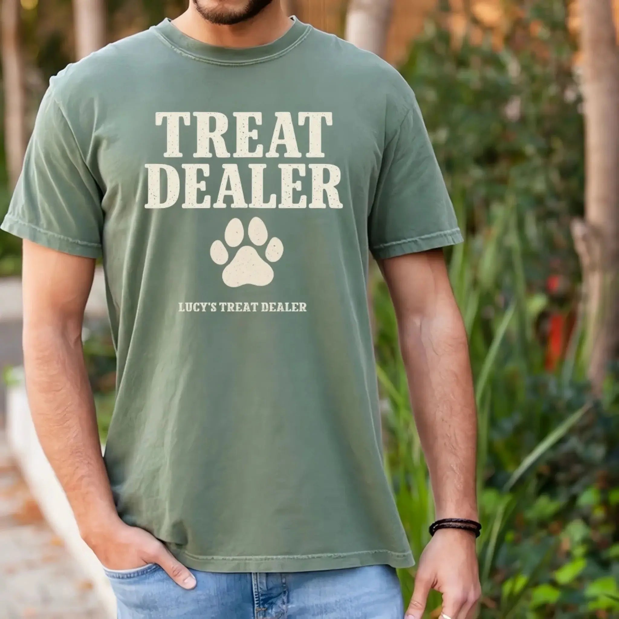 2. Personalized Treat Dealer Shirt — Unique Gift for Pet Owners & Trainers