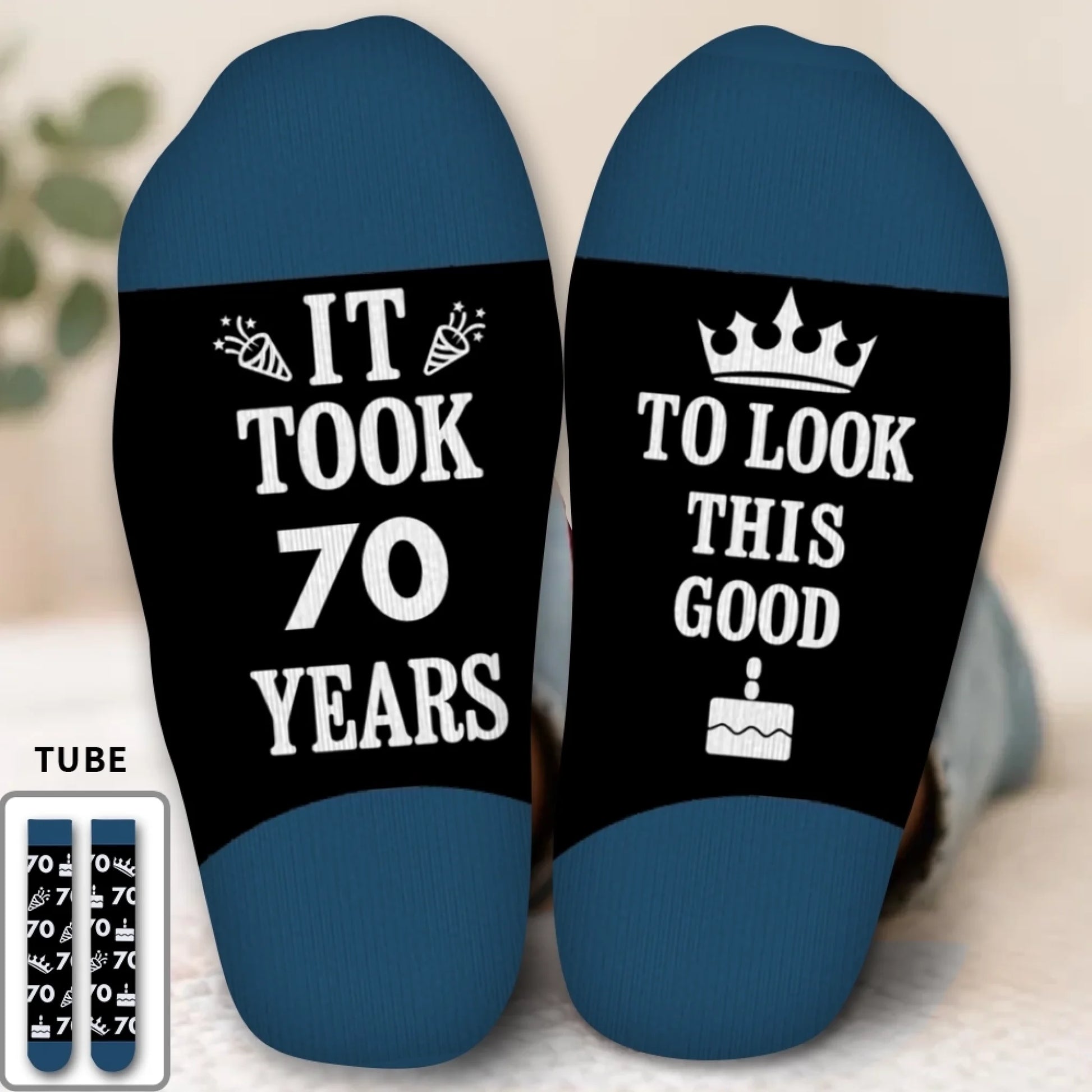 It took 60 – To Look This Good birthday gift idea for a guy custom tube socks - 5