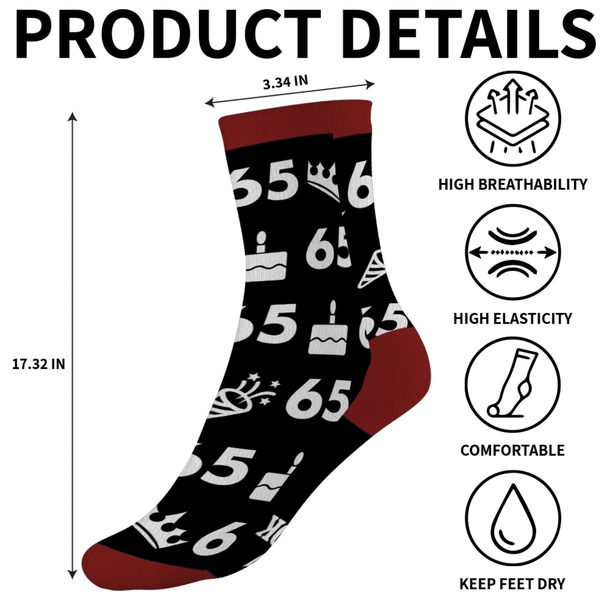 It took 60 – To Look This Good birthday gift idea for a guy custom tube socks - 10