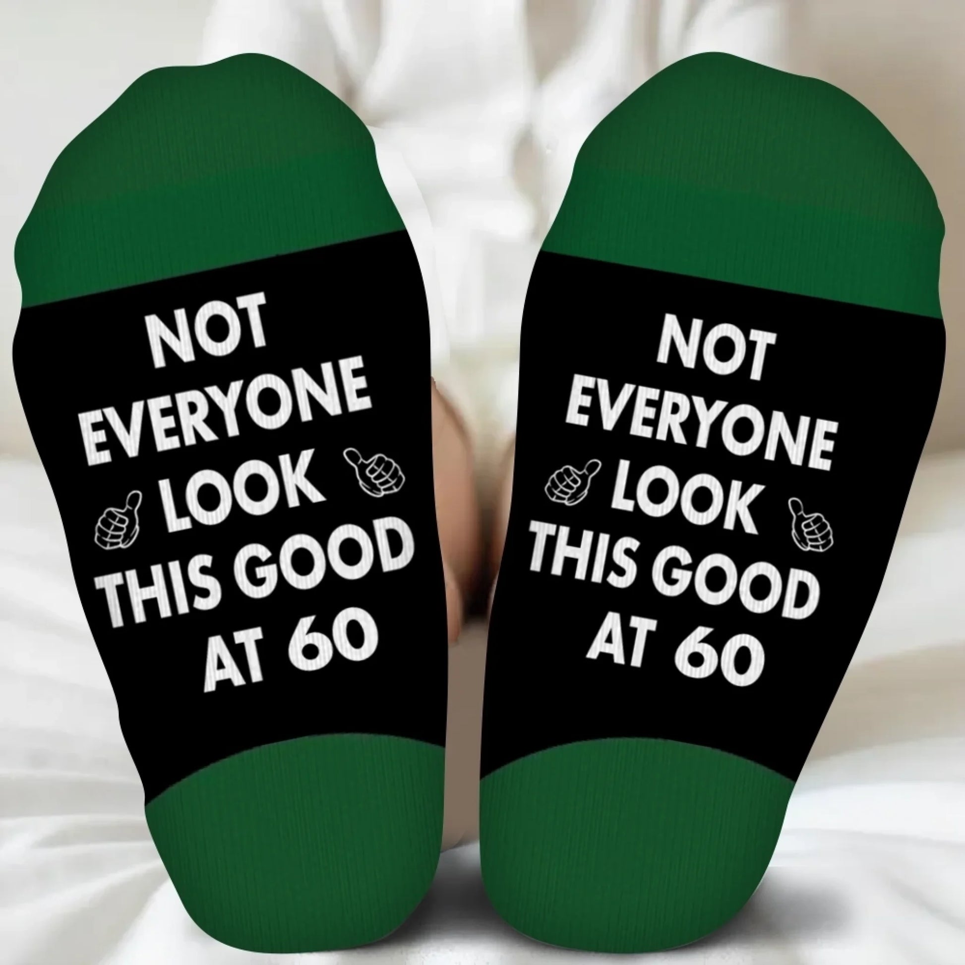 “Not Everyone Looks This Good at 70”, Funny Socks For a Gift-7