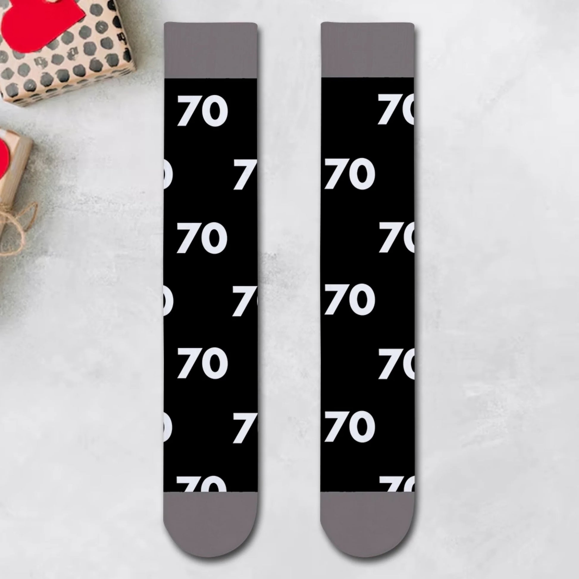 “Not Everyone Looks This Good at 70”, Funny Socks For a Gift-2
