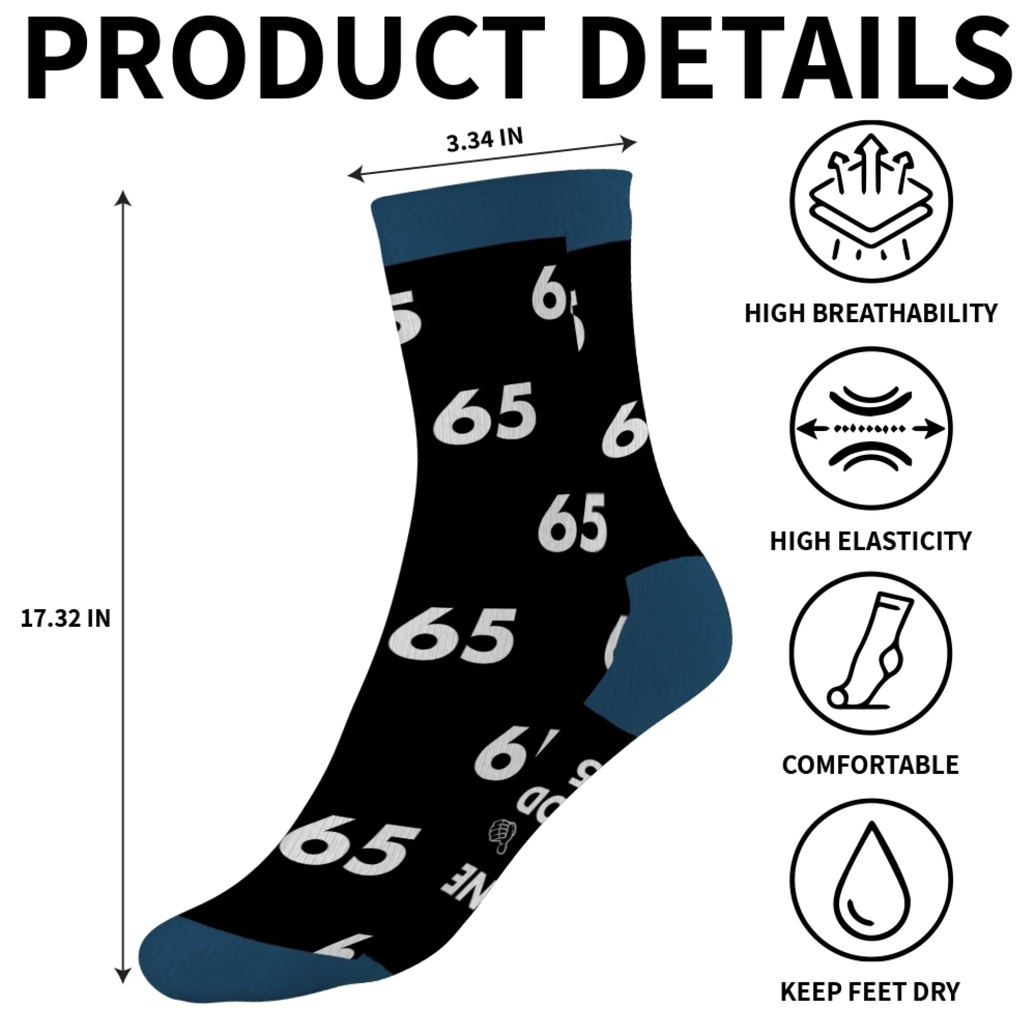 “Not Everyone Looks This Good at 70”, Funny Socks For a Gift-10