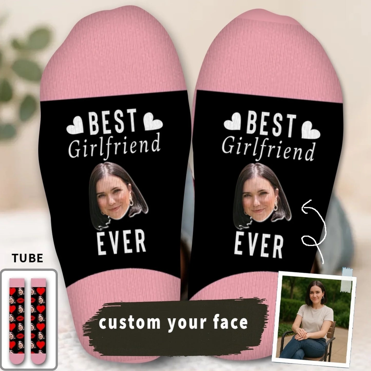 Best Girlfriend Ever Funny Socks Gif & Gifts for Your Girlfriend-11
