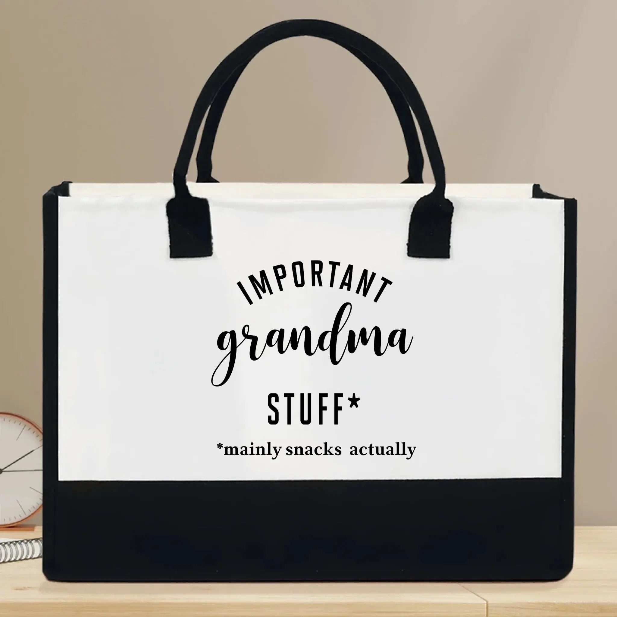 Front view of 'Just A Girl Who Loves Flamingos' canvas tote bag