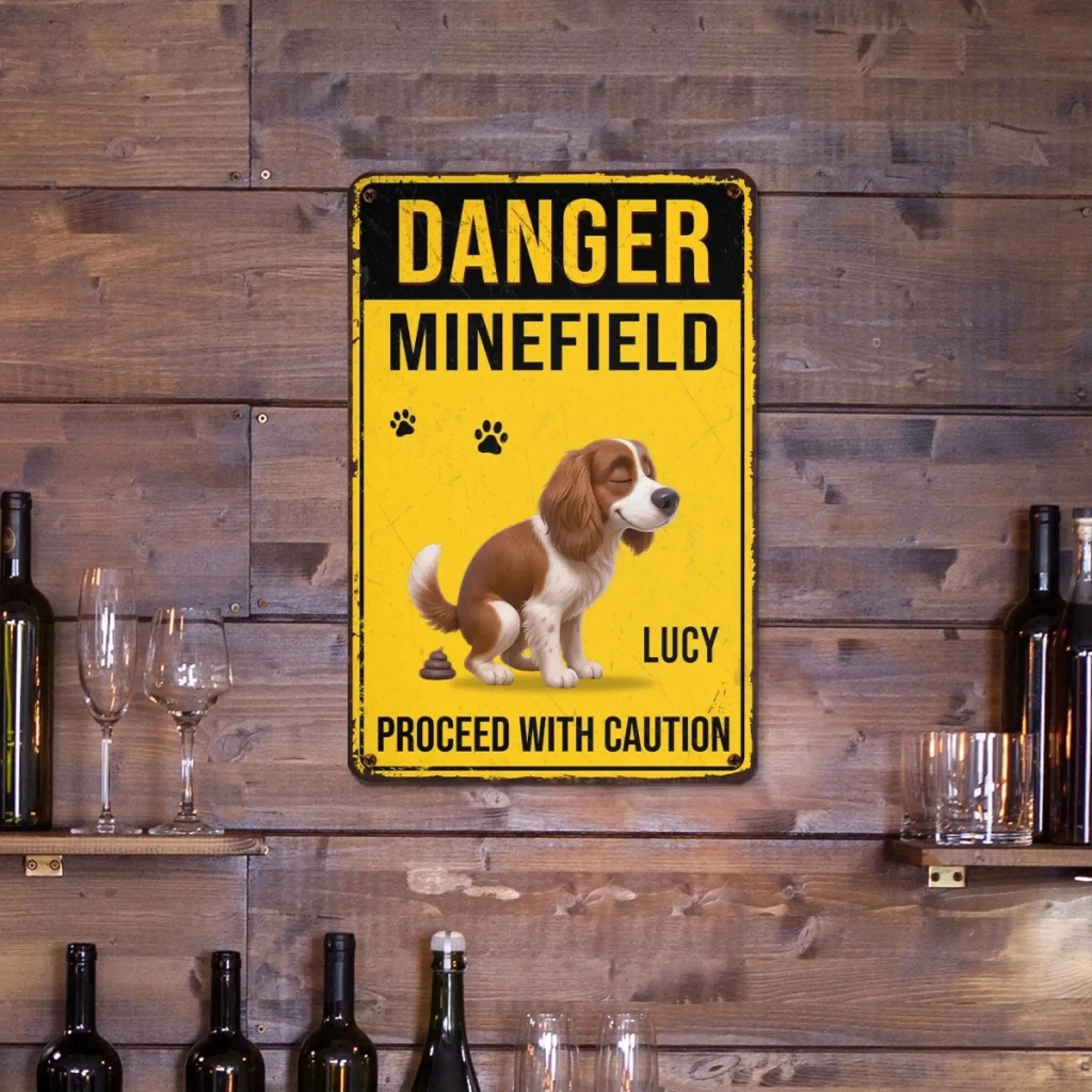 Custom Home Decor Metal Sign - Birthday Gifts for Dog Lovers-2