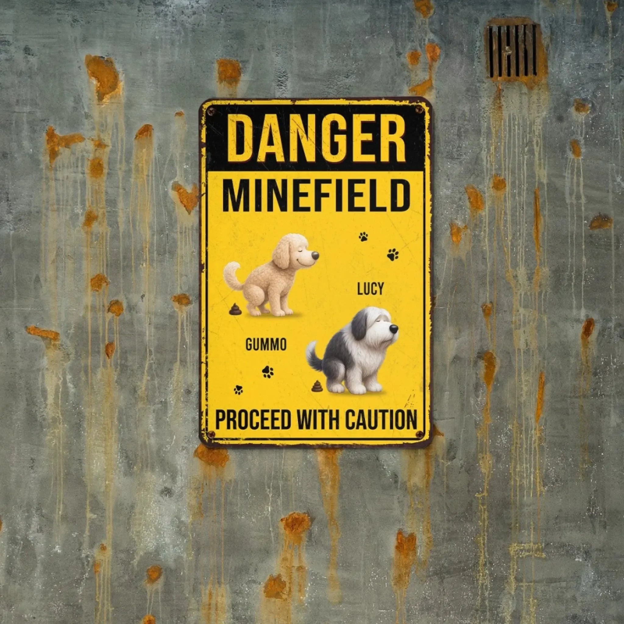 Custom Home Decor Metal Sign - Birthday Gifts for Dog Lovers-1