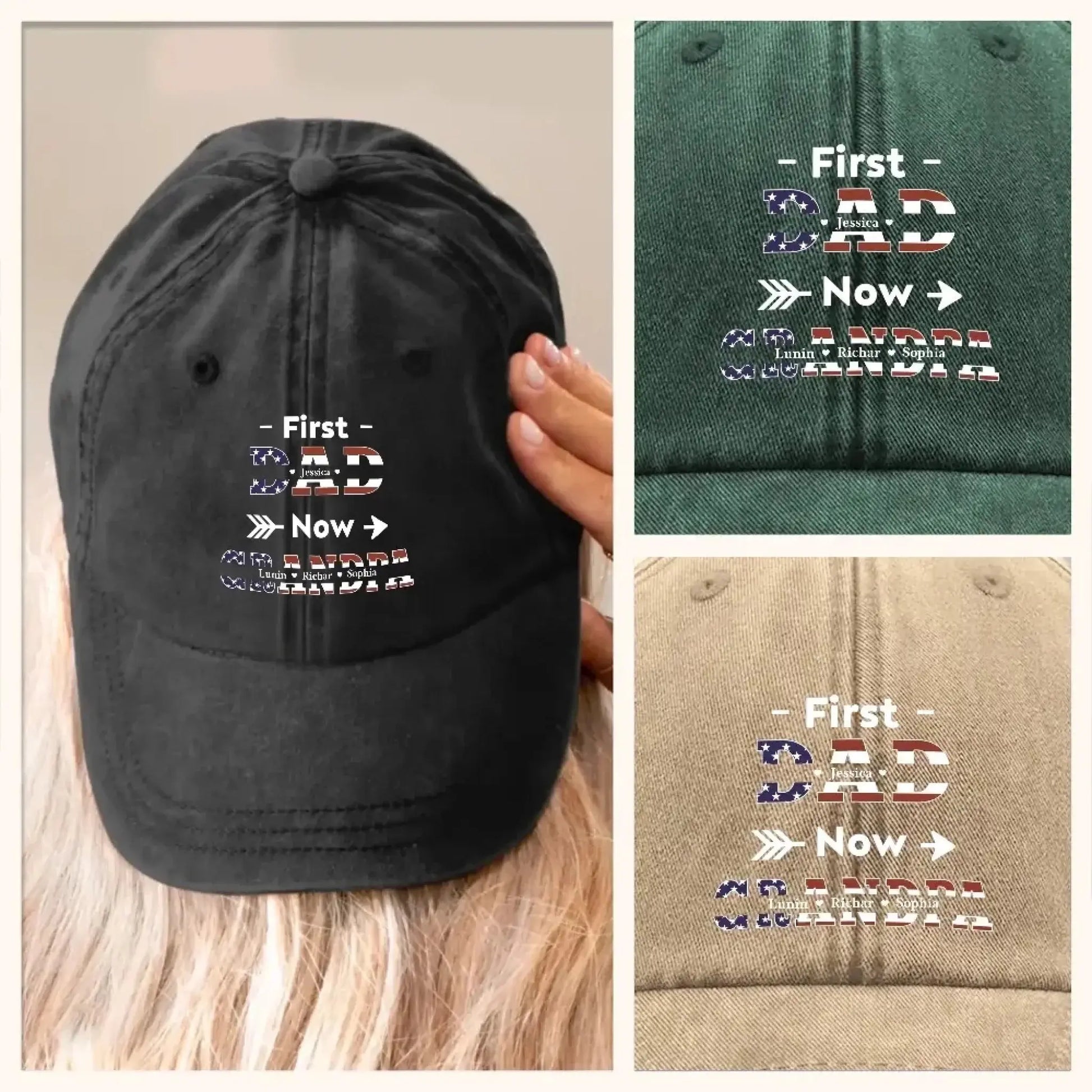 First Dad Now Papa - Gift For Father, Grandpa, Grandfather-2