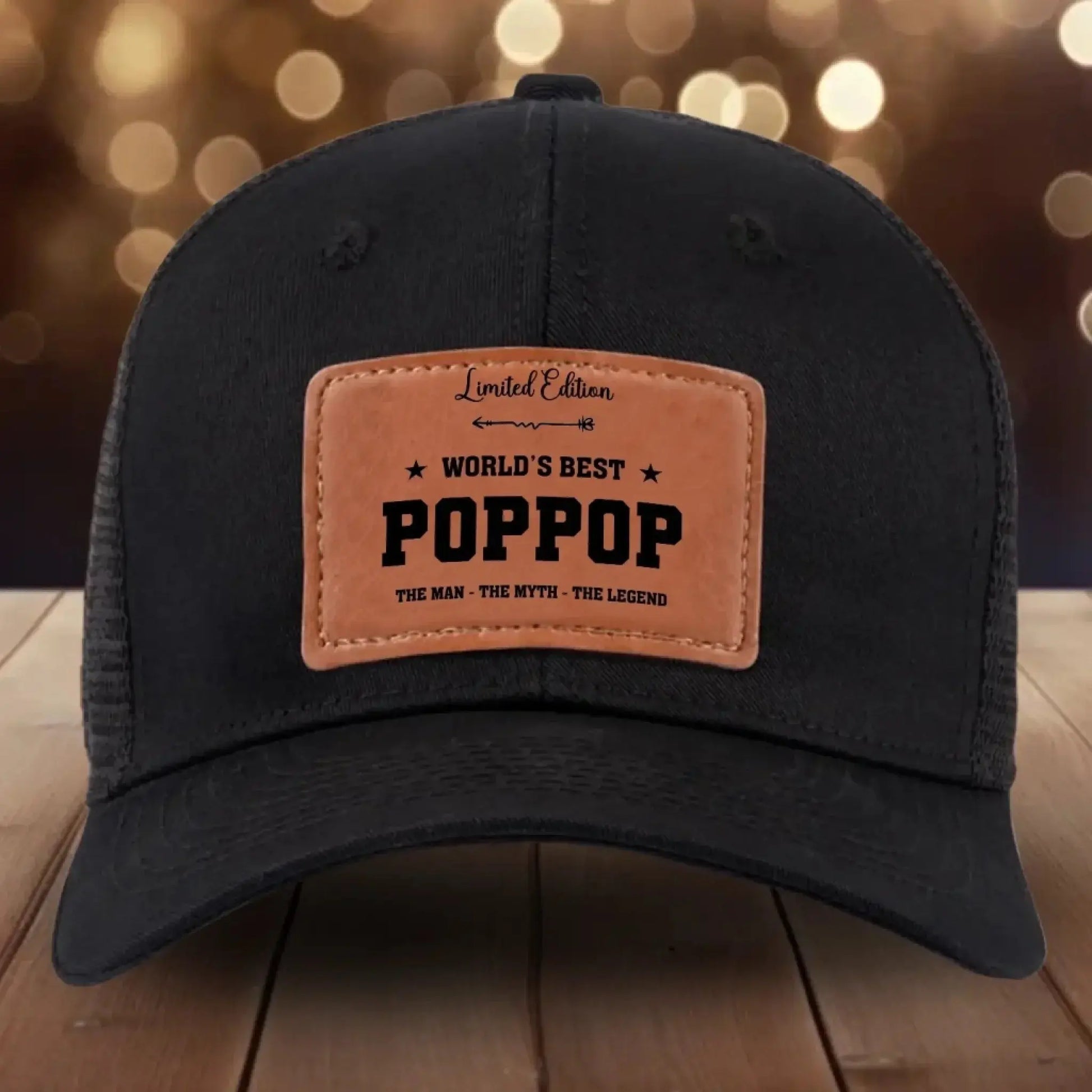 Men's Hat Gifts - Trucker Hat Leather Pattern Baseball Cap-6