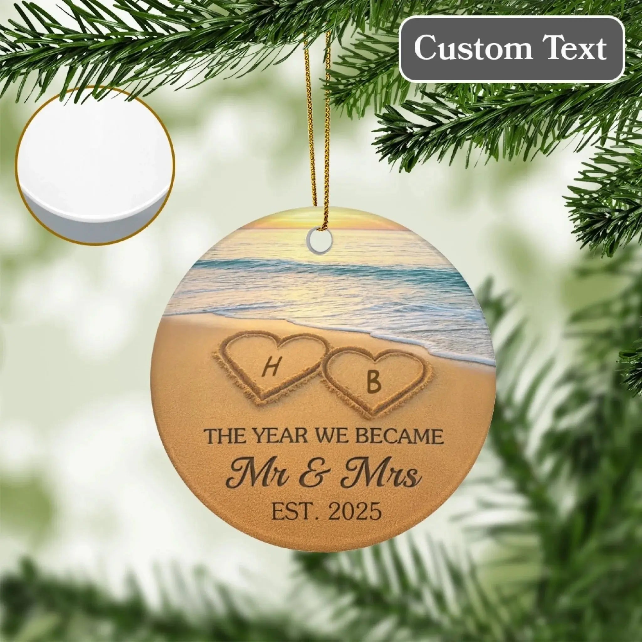 Personalized Anniversary - Christmas Wedding Gifts For Couple-5