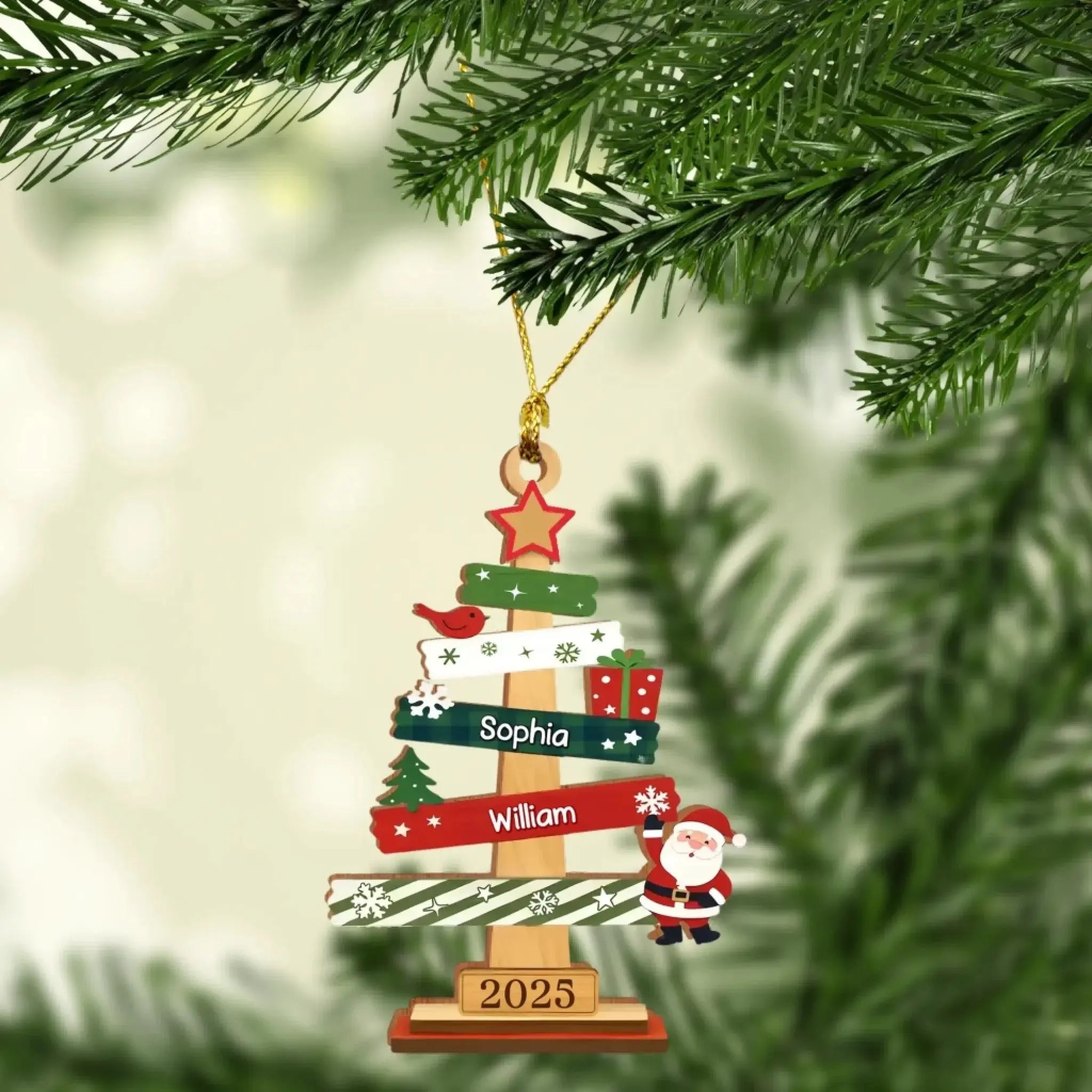 Custom Wood Ornament, Personalized Christmas Gifts for Family-2