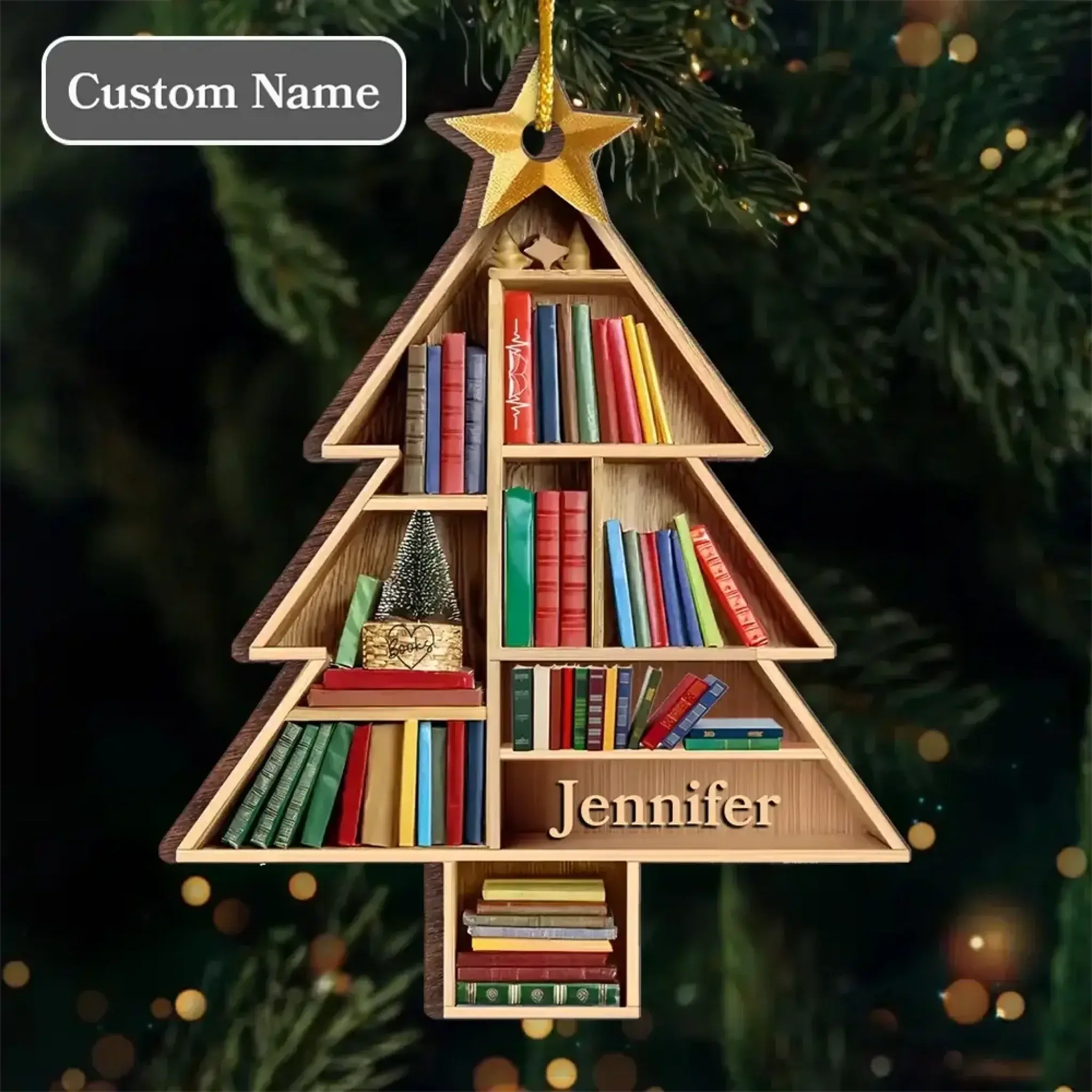 Custom Wood, Acrylic Ornament - Personalized Christmas Gifts-1