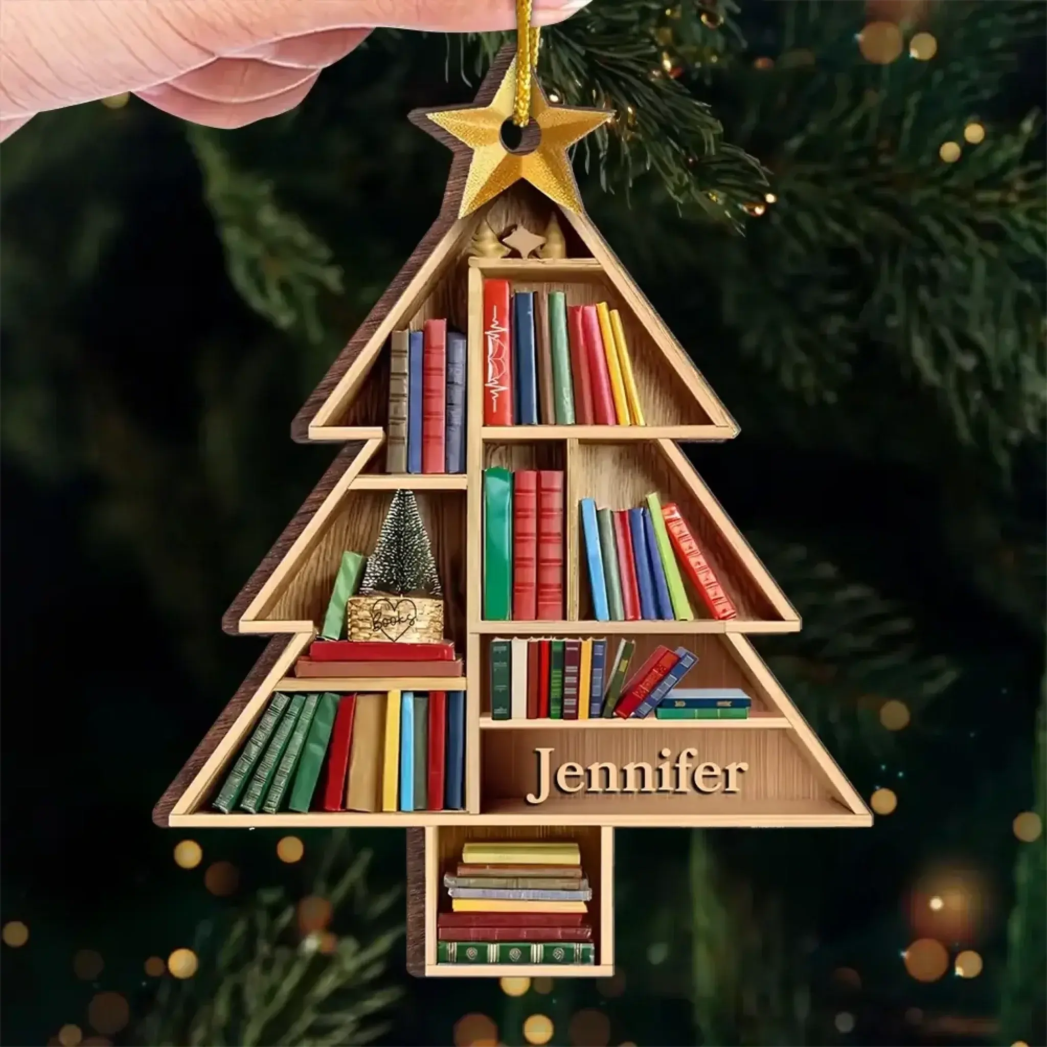 Custom Wood, Acrylic Ornament - Personalized Christmas Gifts-2