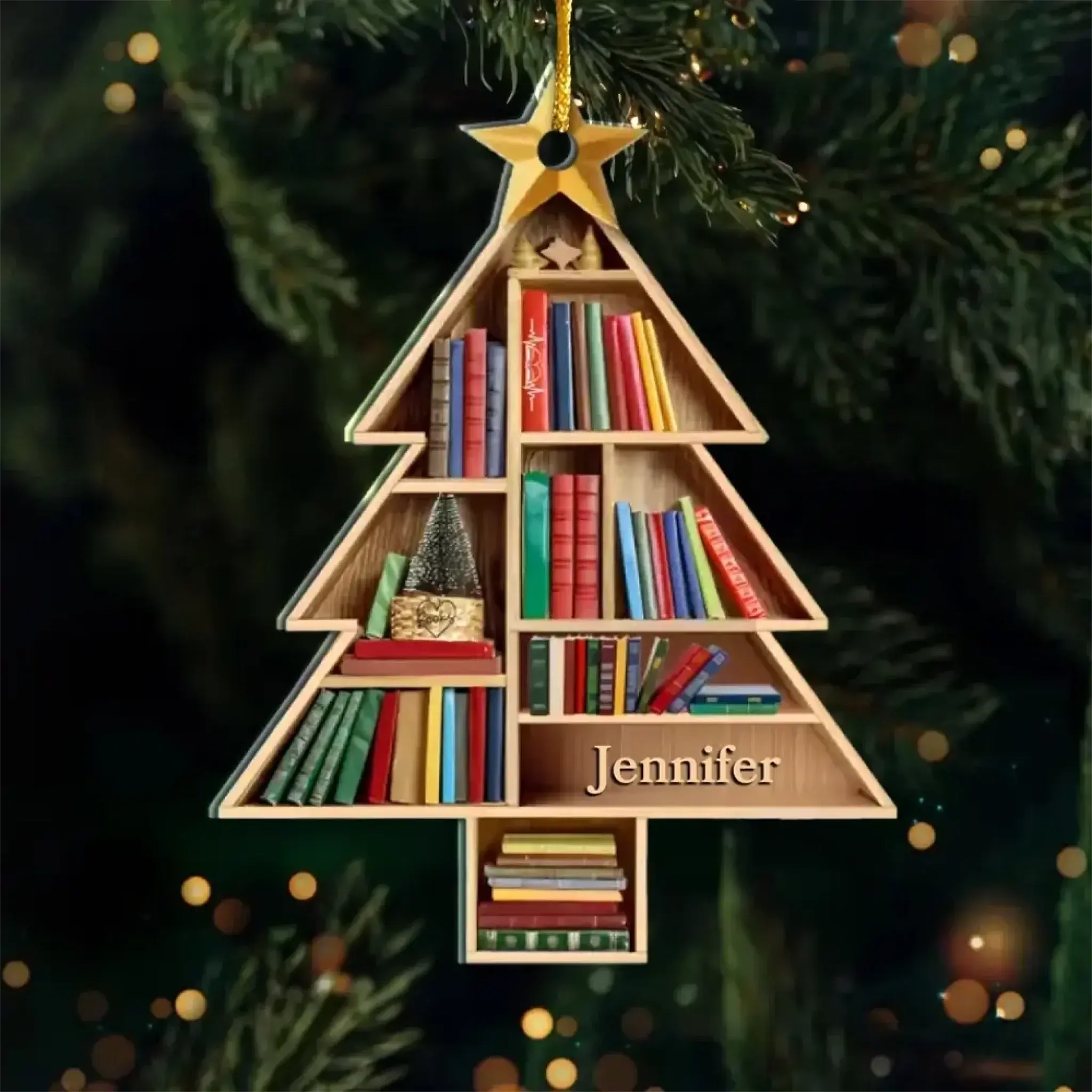 Custom Wood, Acrylic Ornament - Personalized Christmas Gifts-4