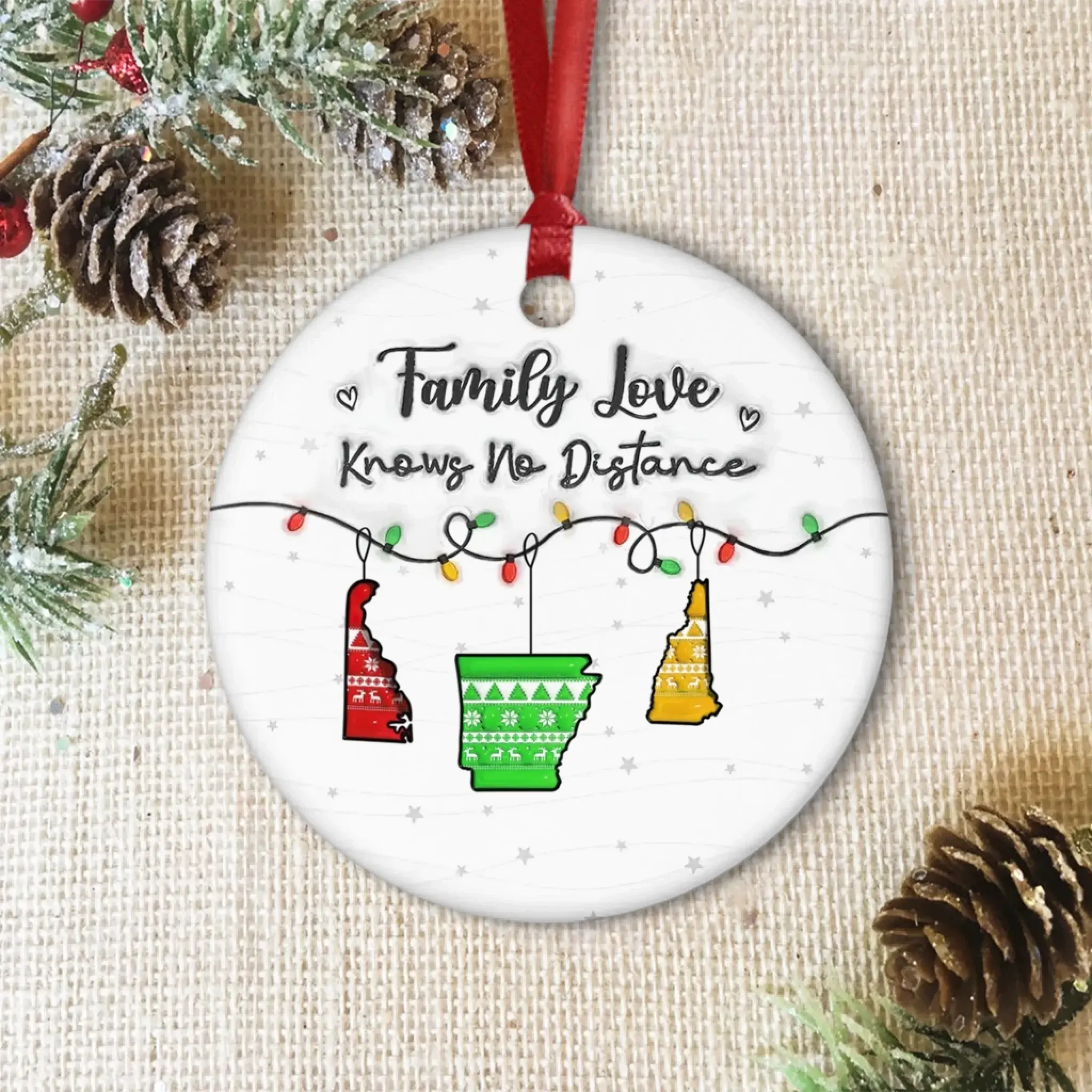 Personalized Custom Ornament - Christmas Gift for Family Members-3