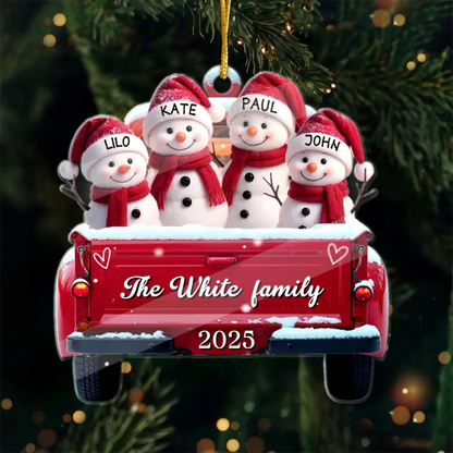 Custom Acrylic Ornament - Personalized Christmas Gifts For Family-4