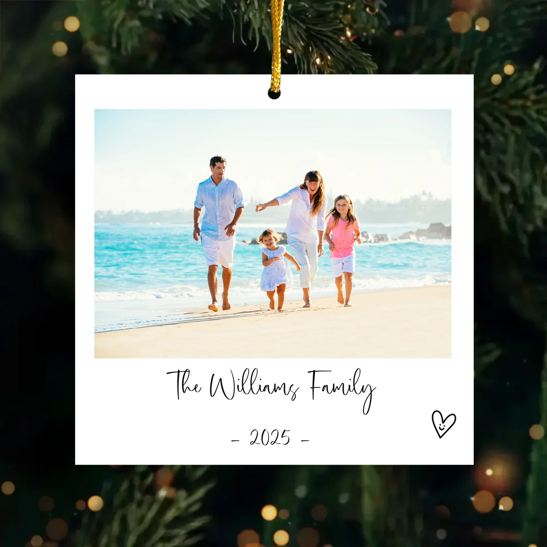 Personalized Photo Style Ornament - Custom Gift for Family Members-1