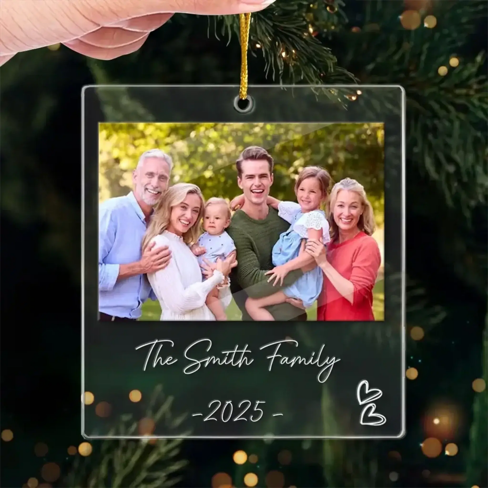 Custom Christmas Ornaments - Personalized Family Photos 2025-2