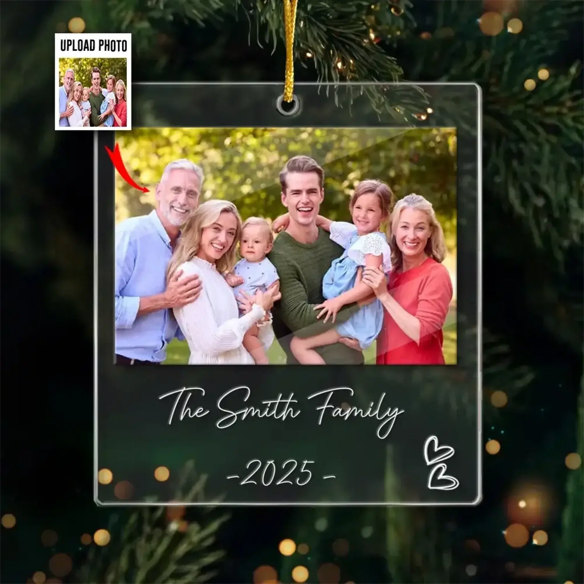 Custom Christmas Ornaments - Personalized Family Photos 2025-1