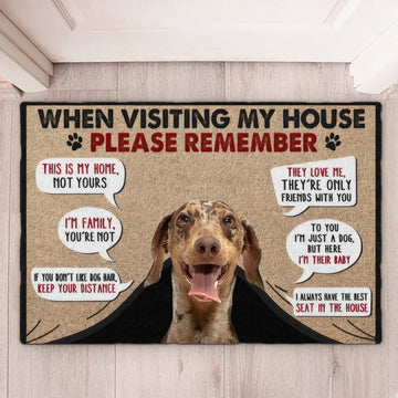 Custom Photo Doormat for Pet Lovers - Please Remember Pet Doormat