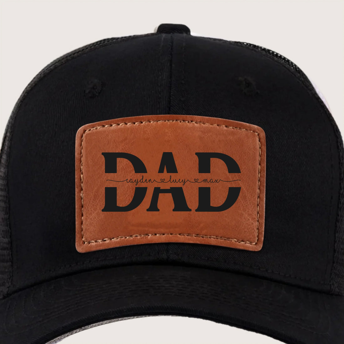 Leather Batch Hat 03