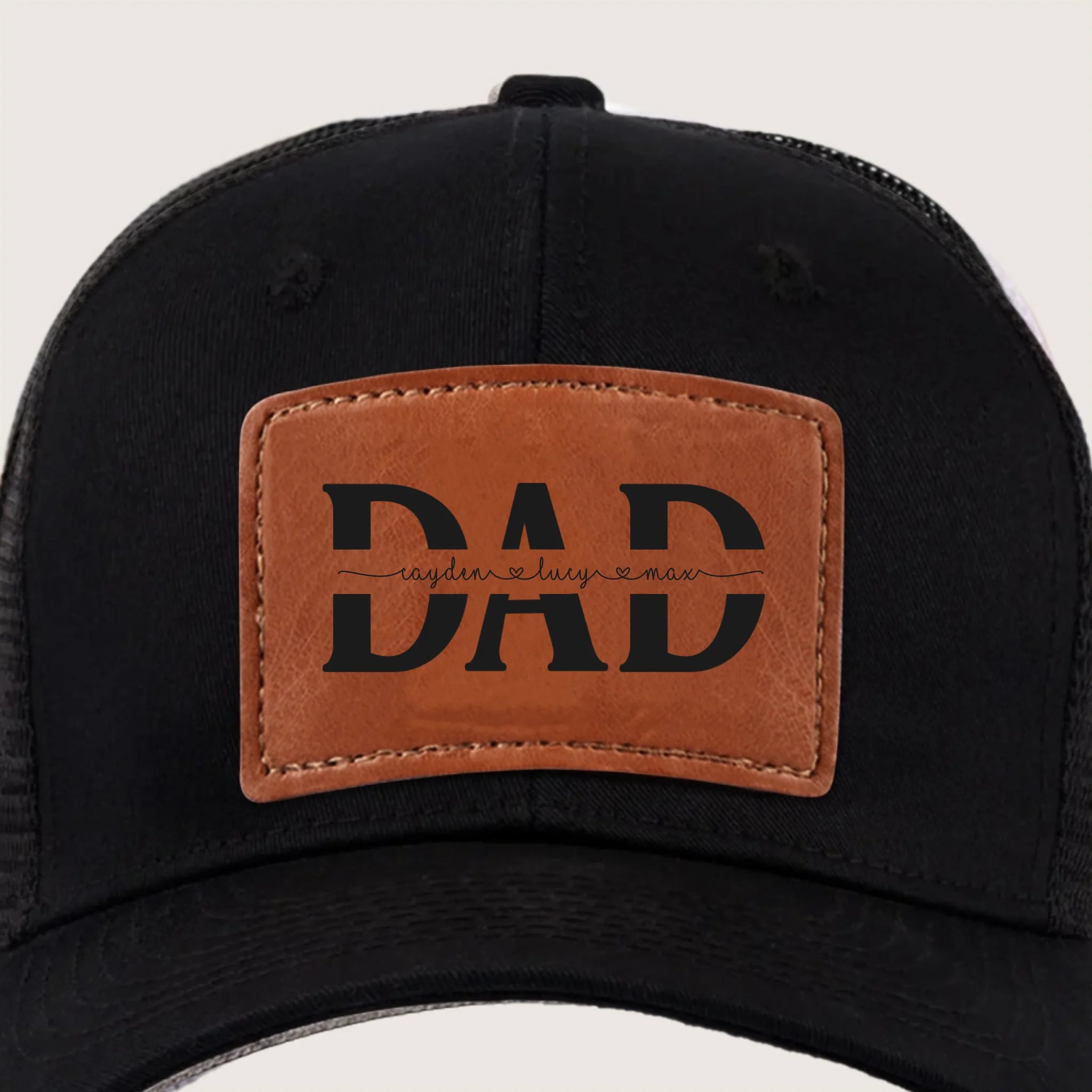 Leather Batch Hat 03