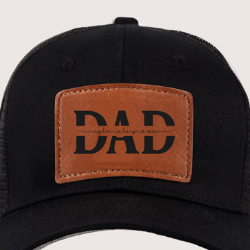 Leather Batch Hat 03