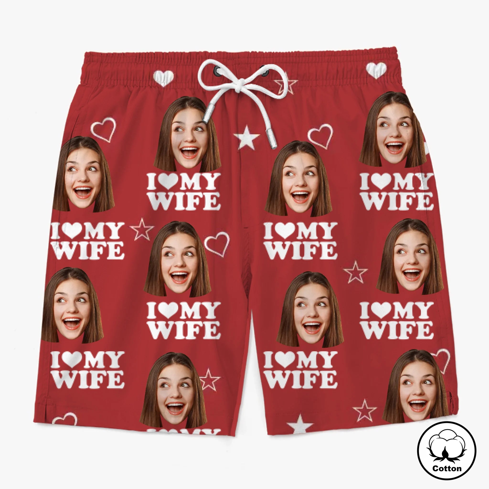 Custom Photo Funny Personalized Tropical Men Beach Shorts