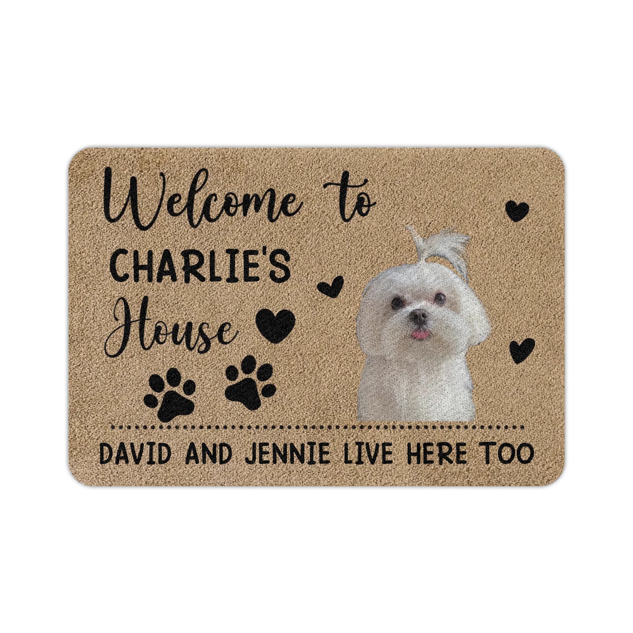 Custom Photo Doormat, Welcome Gift for Dog and Cat Lovers