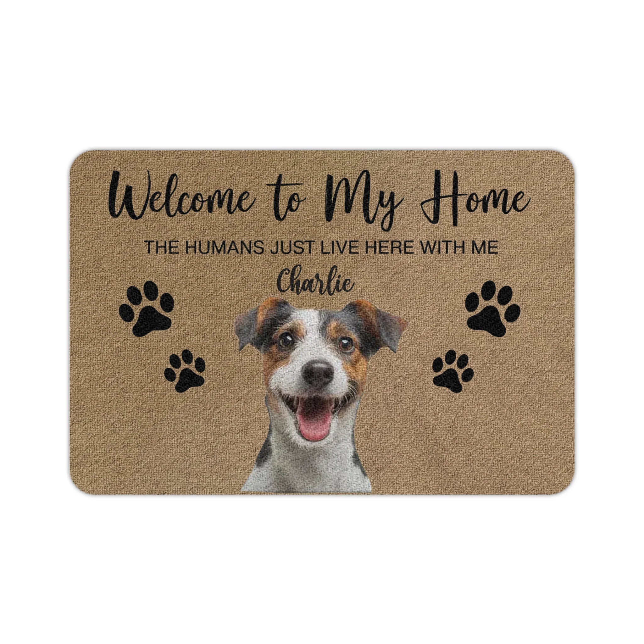 Welcome Home Doormat, Funny Doormat with Custom Pet Photo