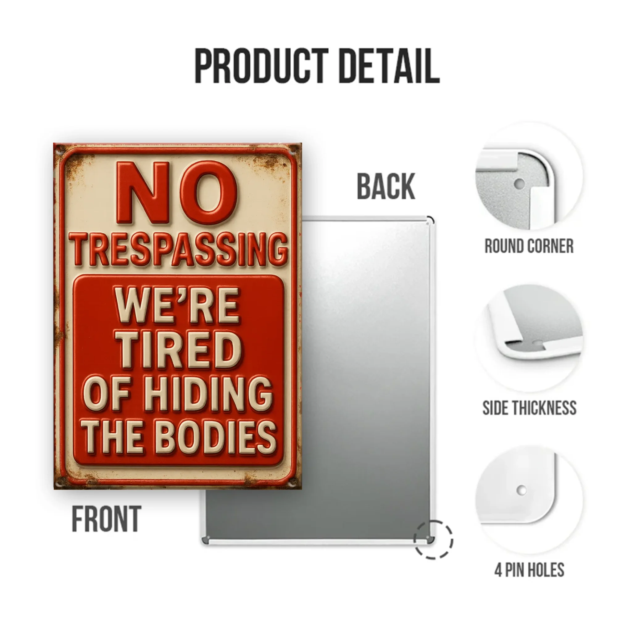 Duconspace Metal Sign Portrait Detail