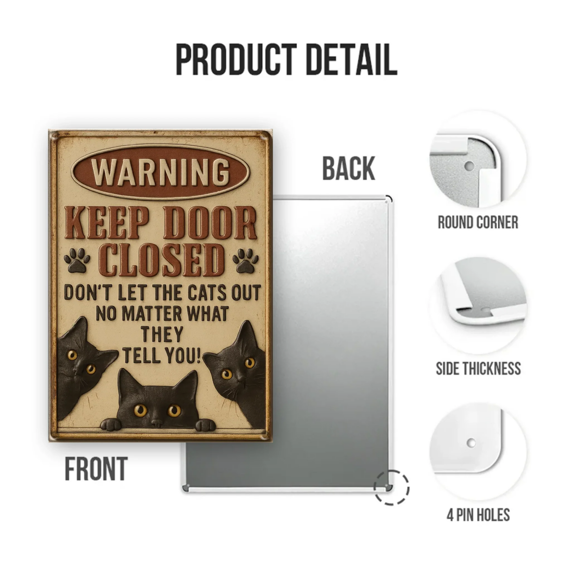 Duconspace Metal Sign Portrait Detail